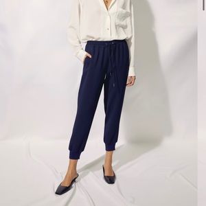 Aritzia Wilfred Buffon Pant - Black with Stripe